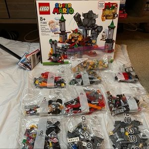 Discontinued Mario Lego Bowsers Castle Boss Battle set